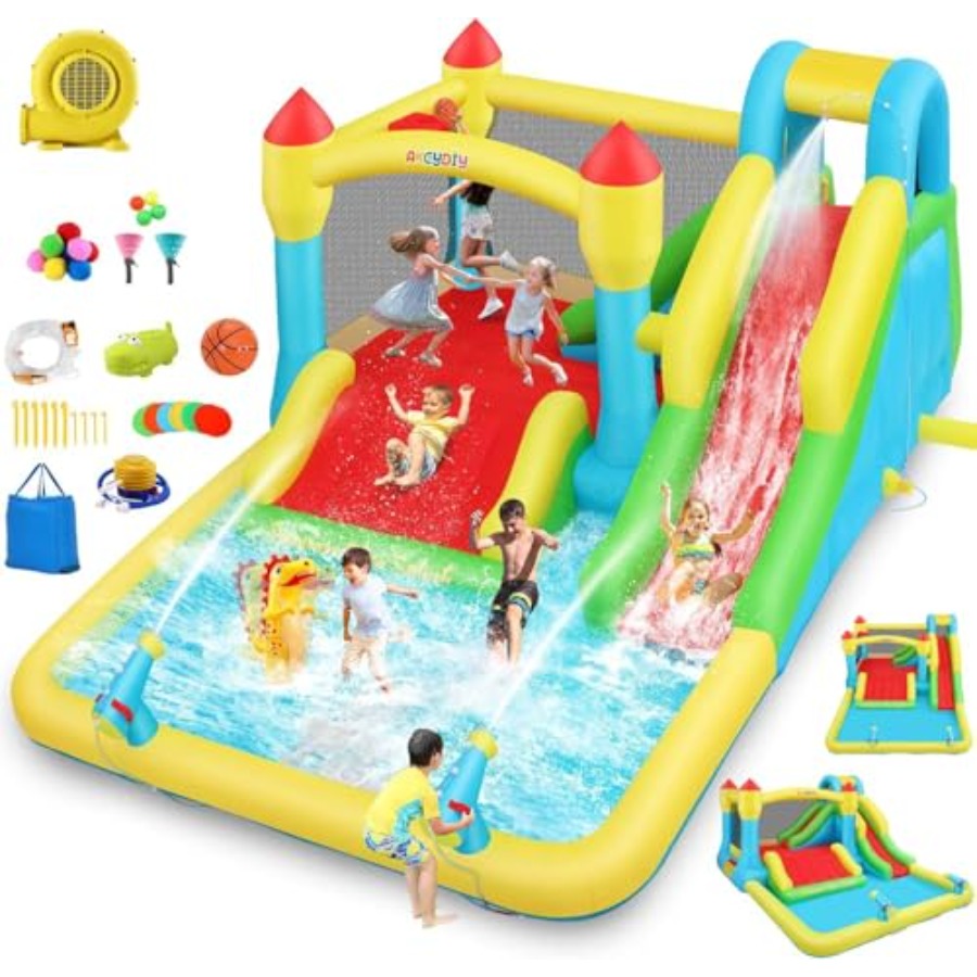 Kids Outdoor Water Slide - Надувной водный батут для детей 3-12