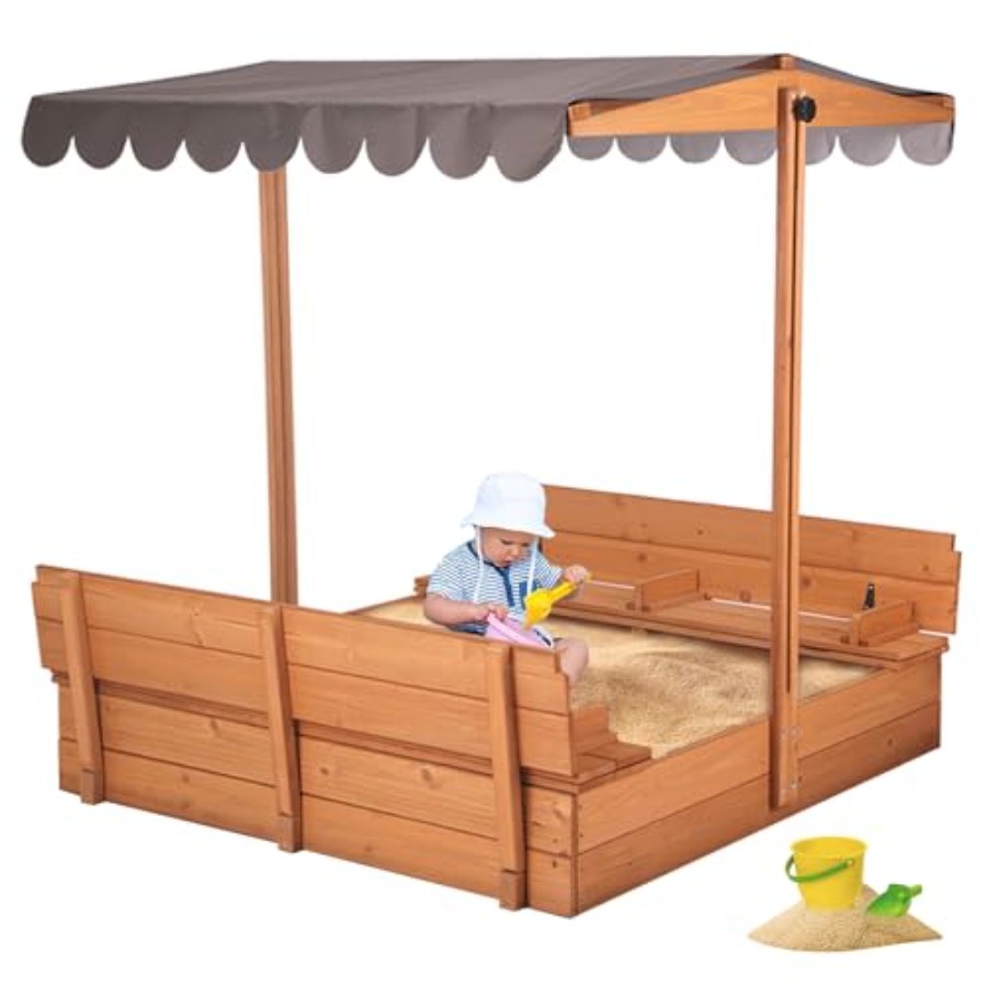 Kids Outdoor Bench - Уличный песочный стол для детей 4-8
