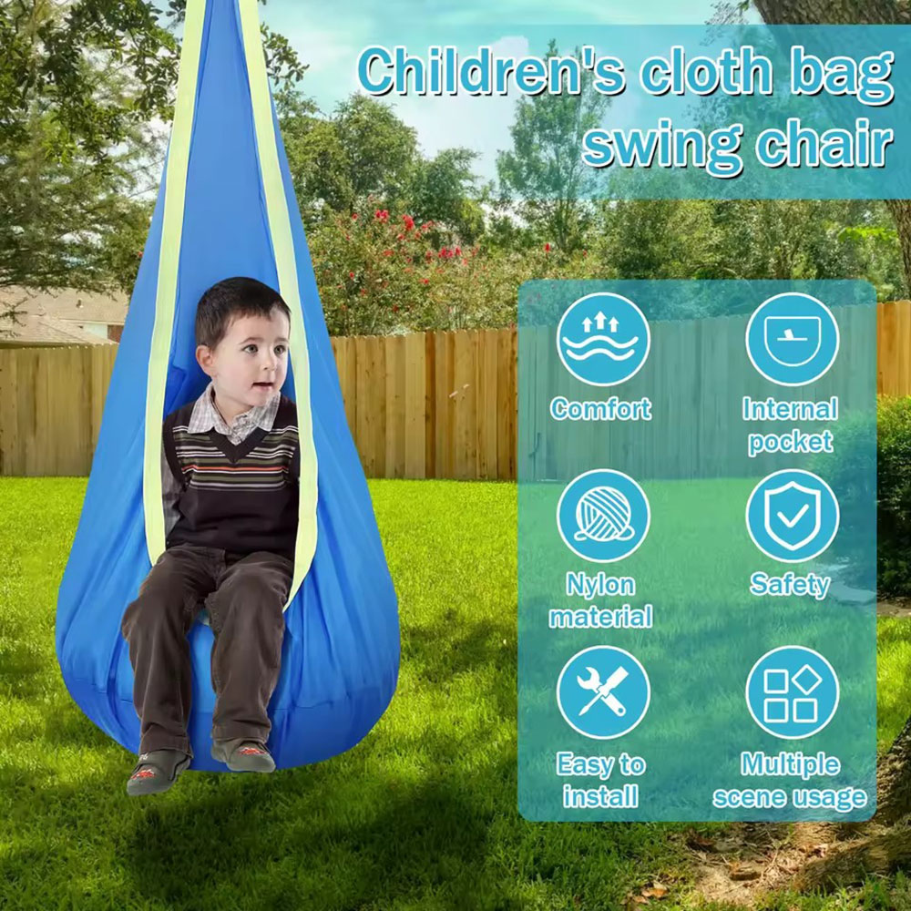 Kids Outdoor Hanging Chair - Детское подвесное кресло-качели из нейлона с