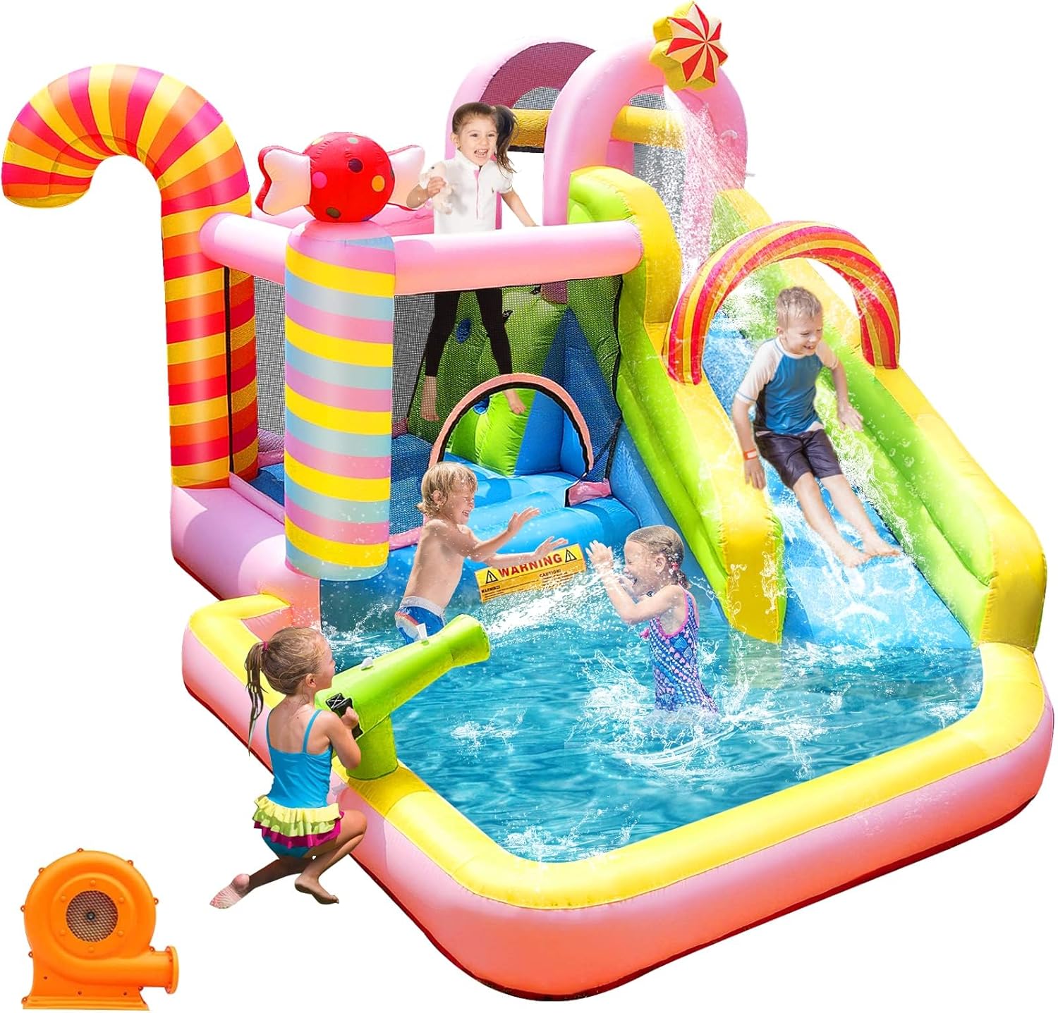 Kids Outdoor Water Slide - Надувная водная горка-батут для детей, аквапарк
