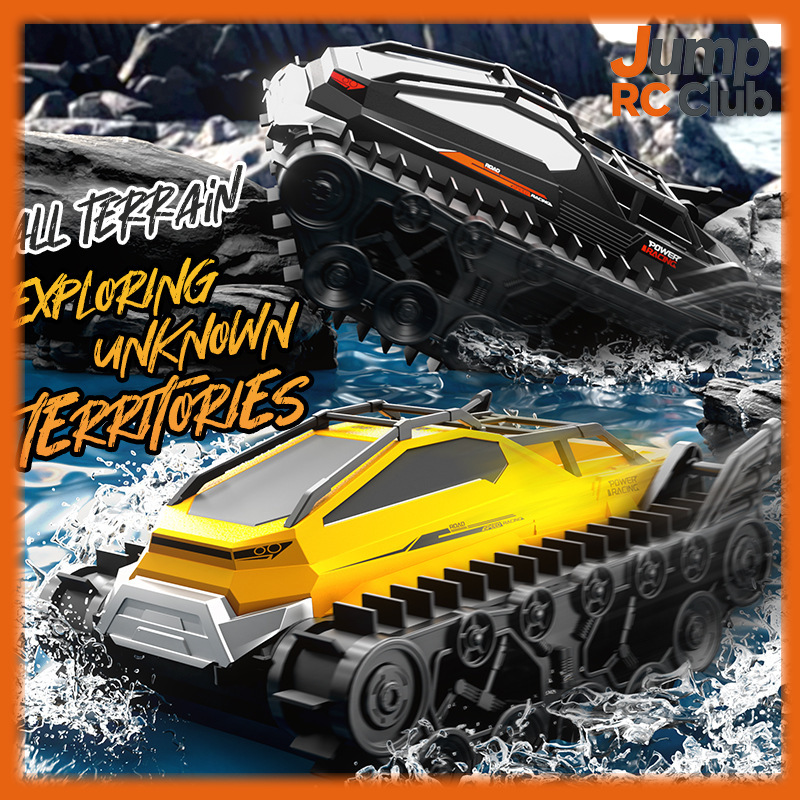 Kids Outdoor Electric Car - Новый радиоуправляемый танк-амфибия JJRC, вездеход на