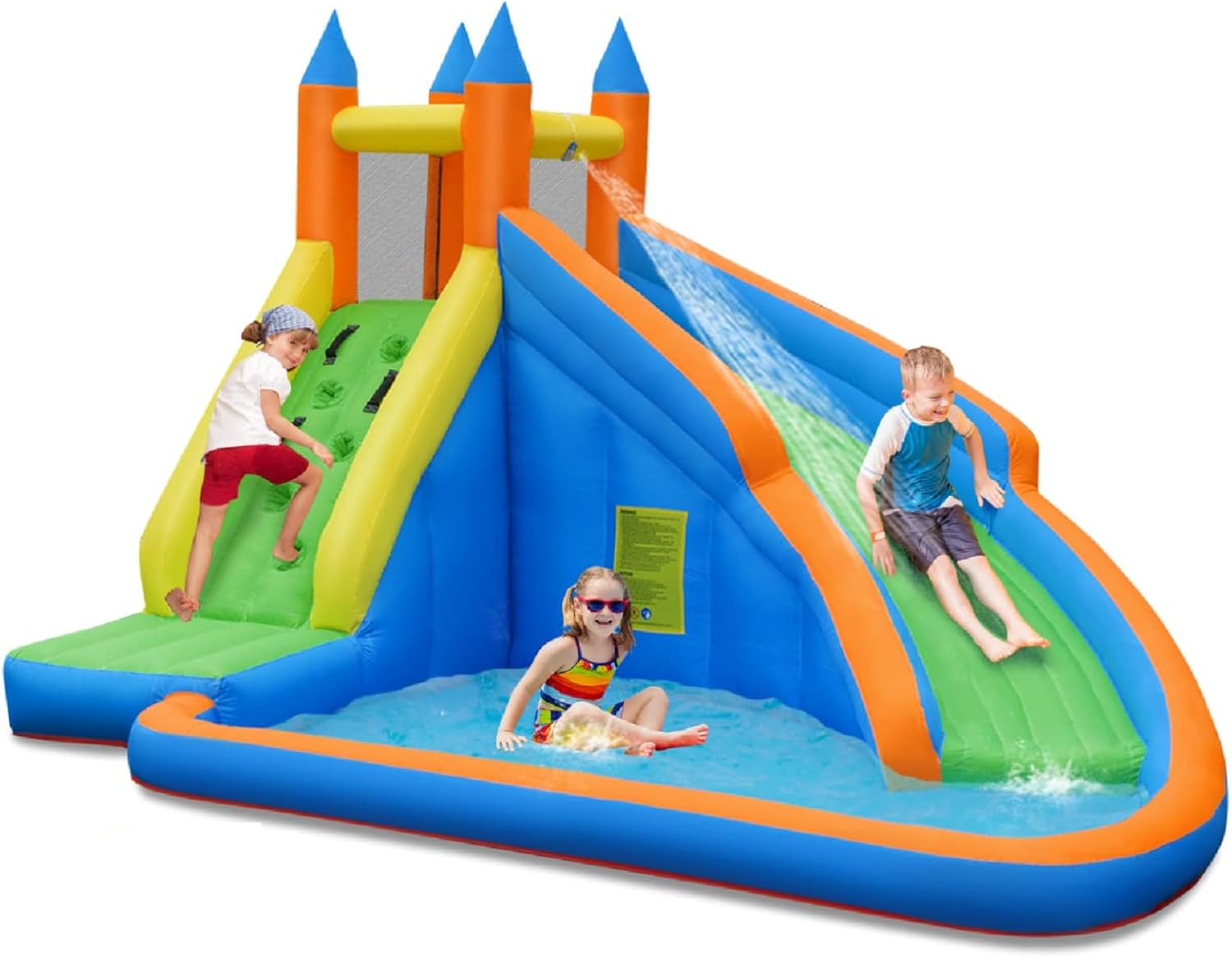 Гигантский надувной аквапарк с – обзор и цена Kids Outdoor Water Slide