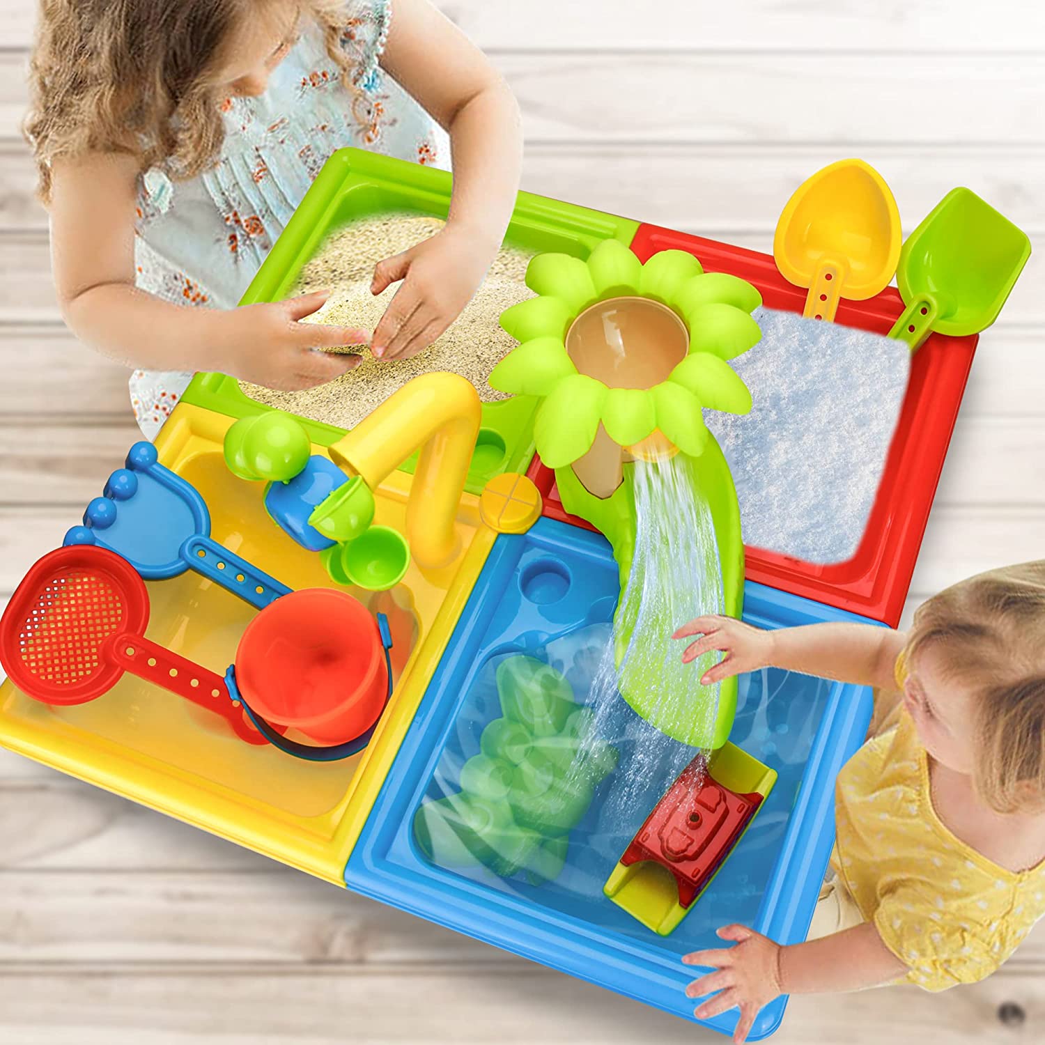 Пляжный стол, песок, игрушки д – обзор и цена Kids Outdoor Water Play Table