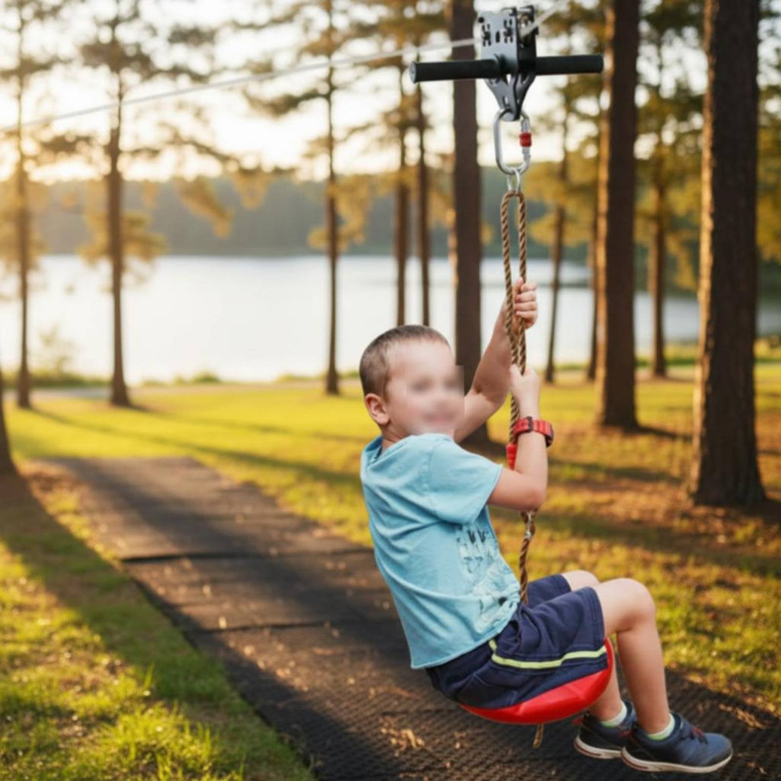 Детский комплект для самостоят – обзор и цена Kids Outdoor Zipline