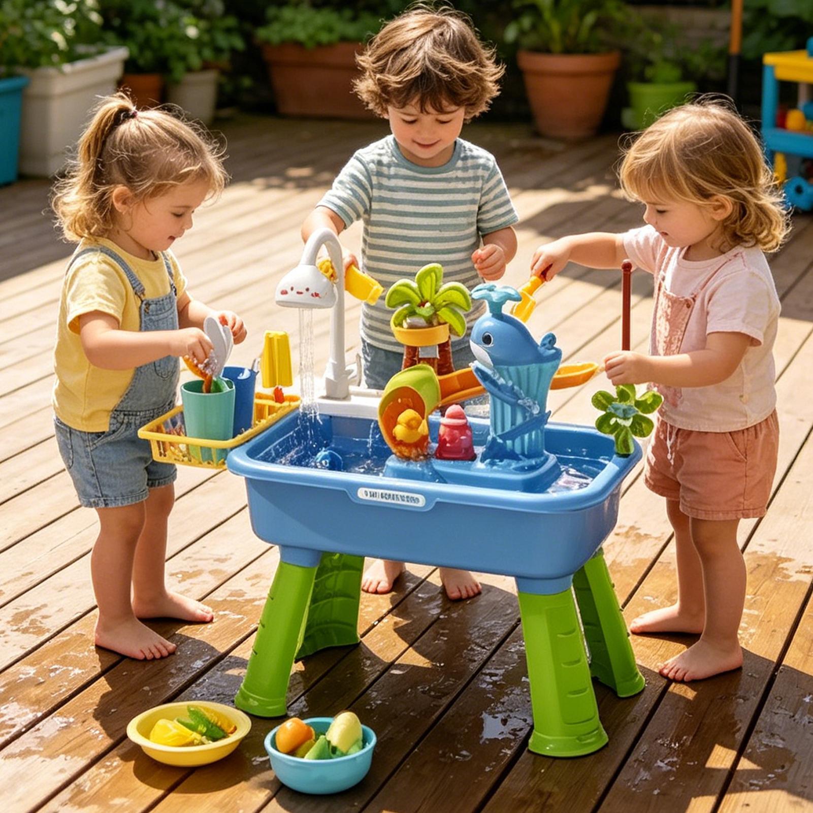 Детские кухонные игрушки: элек – обзор и цена Kids Outdoor Water Play Table