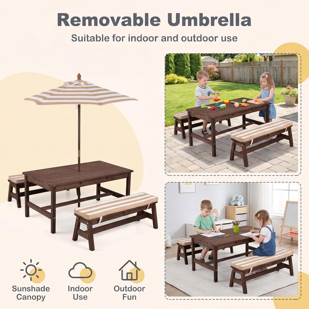 Детский стол для пикника, боль – обзор и цена Kids Outdoor Bench