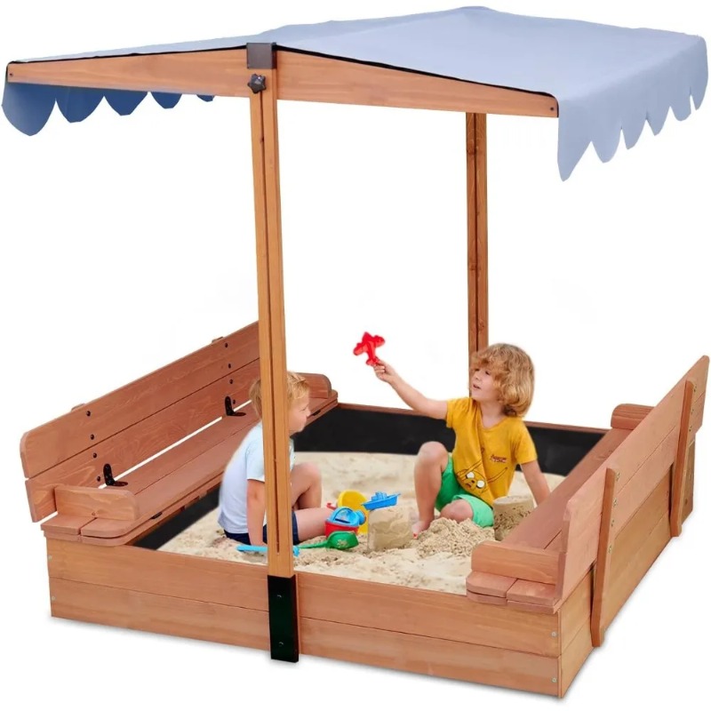 Деревянная детская песочница с – обзор и цена Kids Outdoor Bench