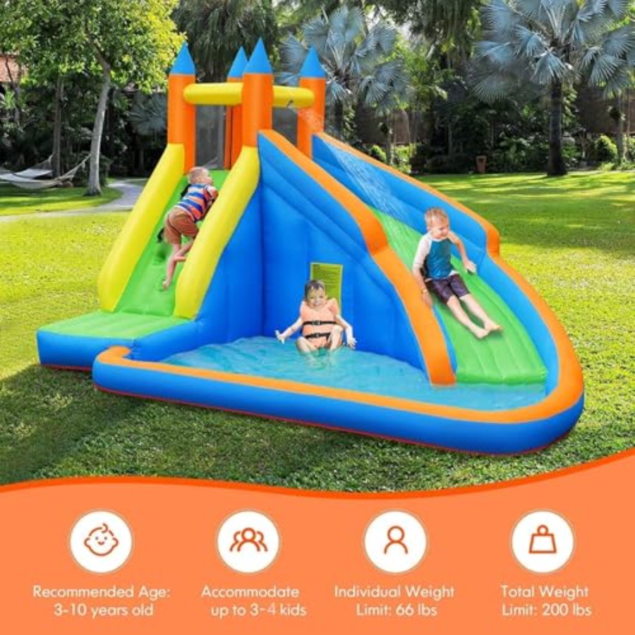 Надувная водная горка для дете – обзор и цена Kids Outdoor Water Slide