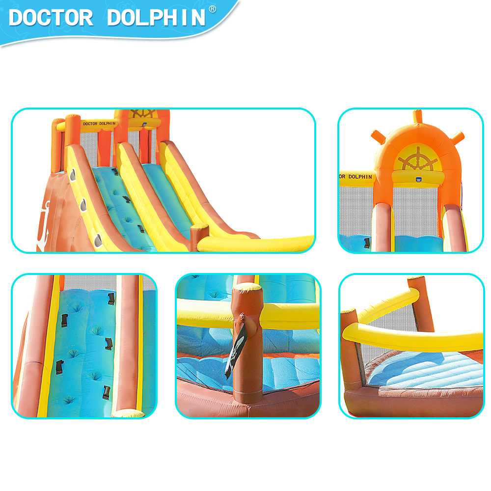Доктор Дельфин Пиратский кораб – обзор и цена Kids Outdoor Water Slide
