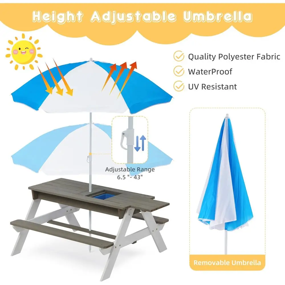 Трансформируемый деревянный ст – обзор и цена Kids Outdoor Water Play Table