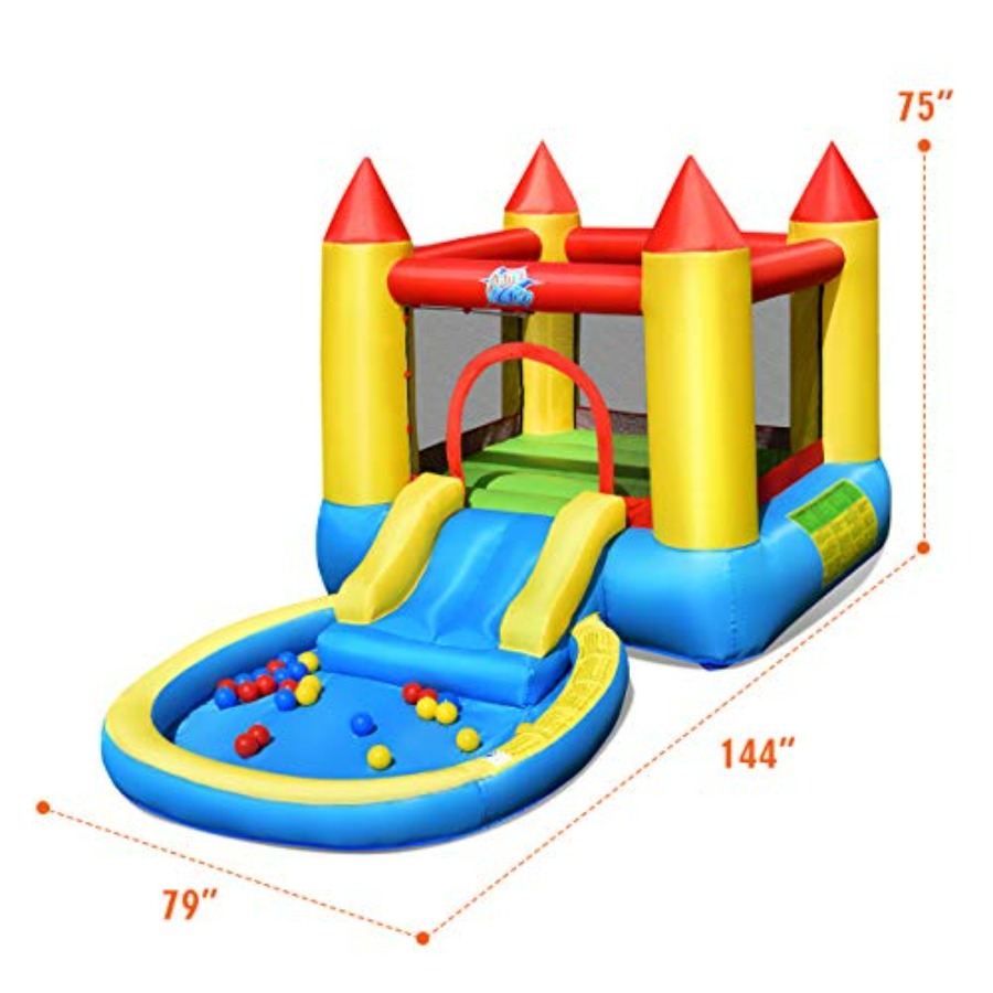 Надувной батут для детей 3-5 л – обзор и цена Kids Outdoor Water Slide