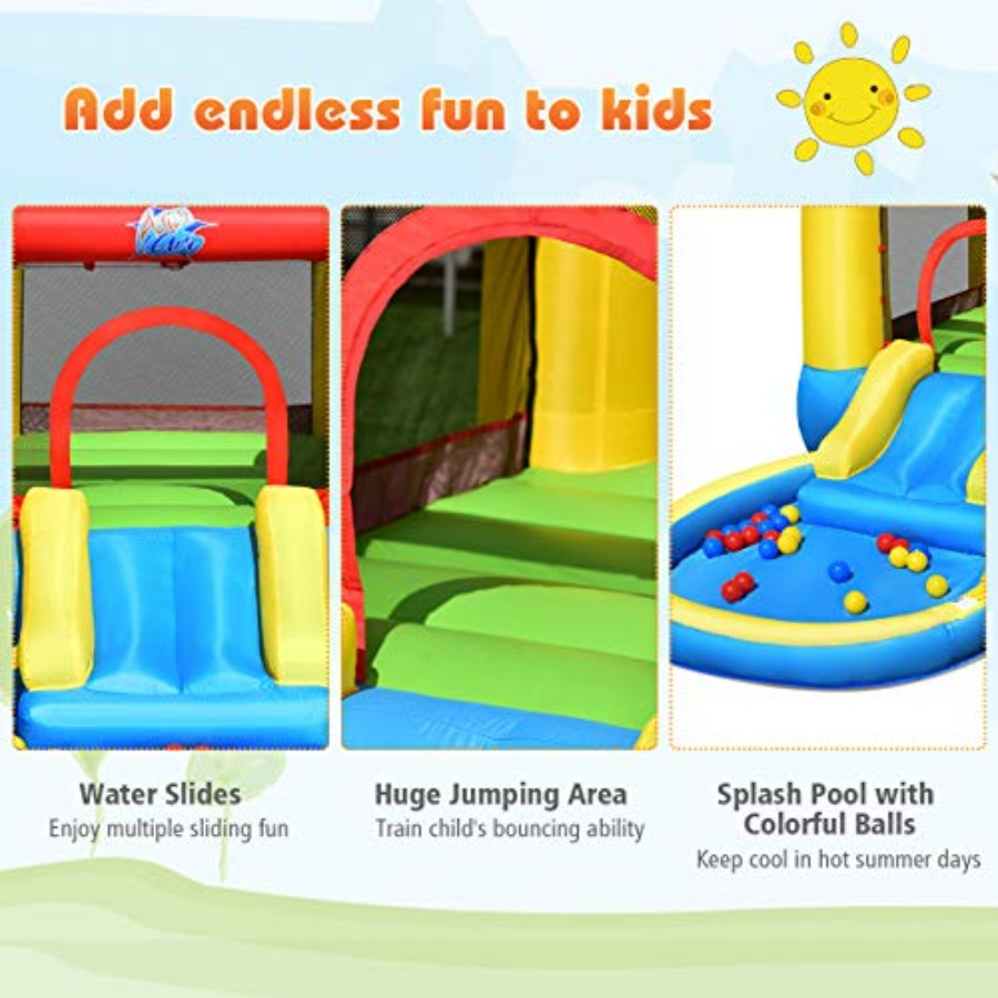 Надувной батут для детей 3-5 л – обзор и цена Kids Outdoor Water Slide