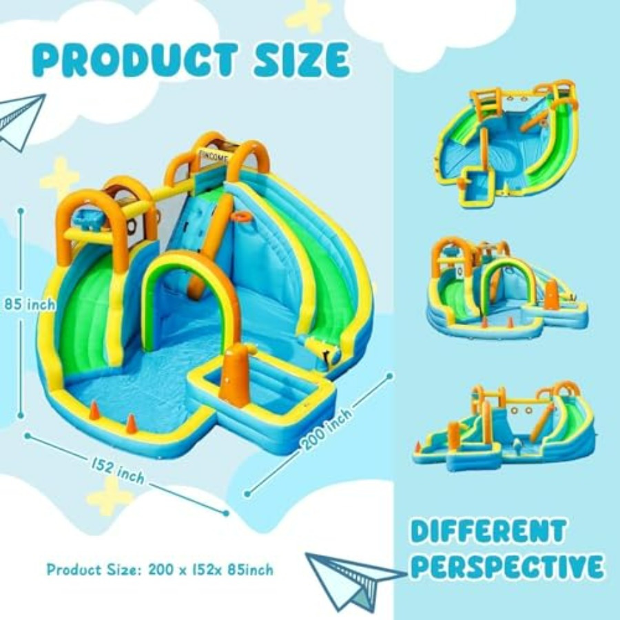 Надувная водная горка для дете – обзор и цена Kids Outdoor Water Slide