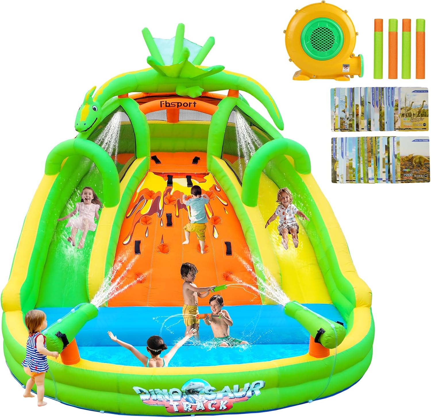 Надувной батут для детей с гор – обзор и цена Kids Outdoor Water Slide