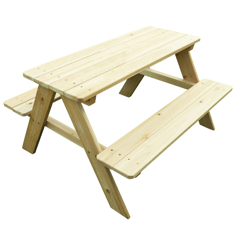 Деревянный детский стол-скамья – обзор и цена Kids Outdoor Bench