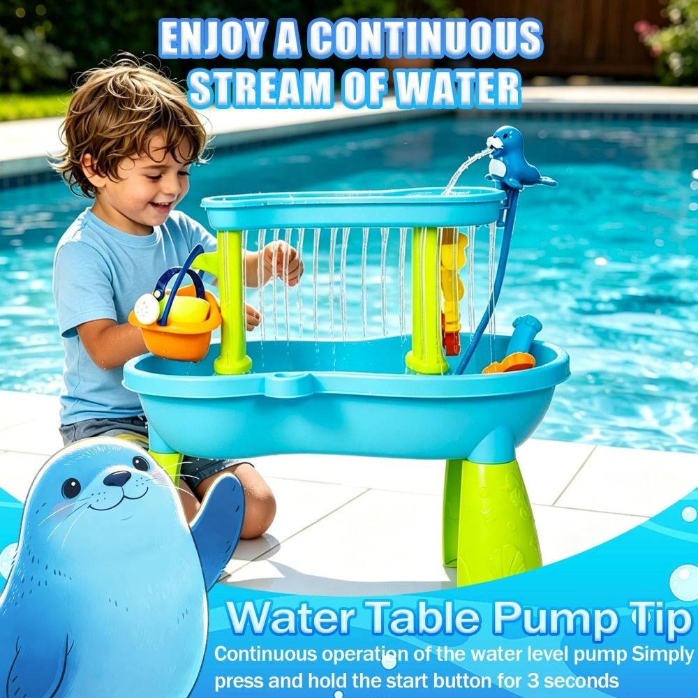 Портативный насос для детского – обзор и цена Kids Outdoor Water Play Table