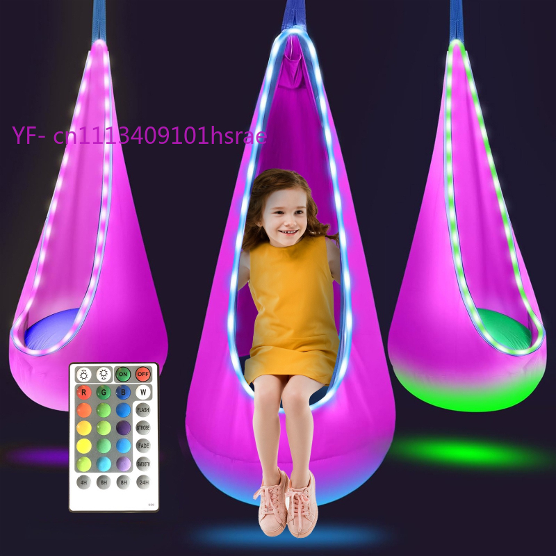 Светящийся надувной гамак с LE – обзор и цена Kids Outdoor Hanging Chair