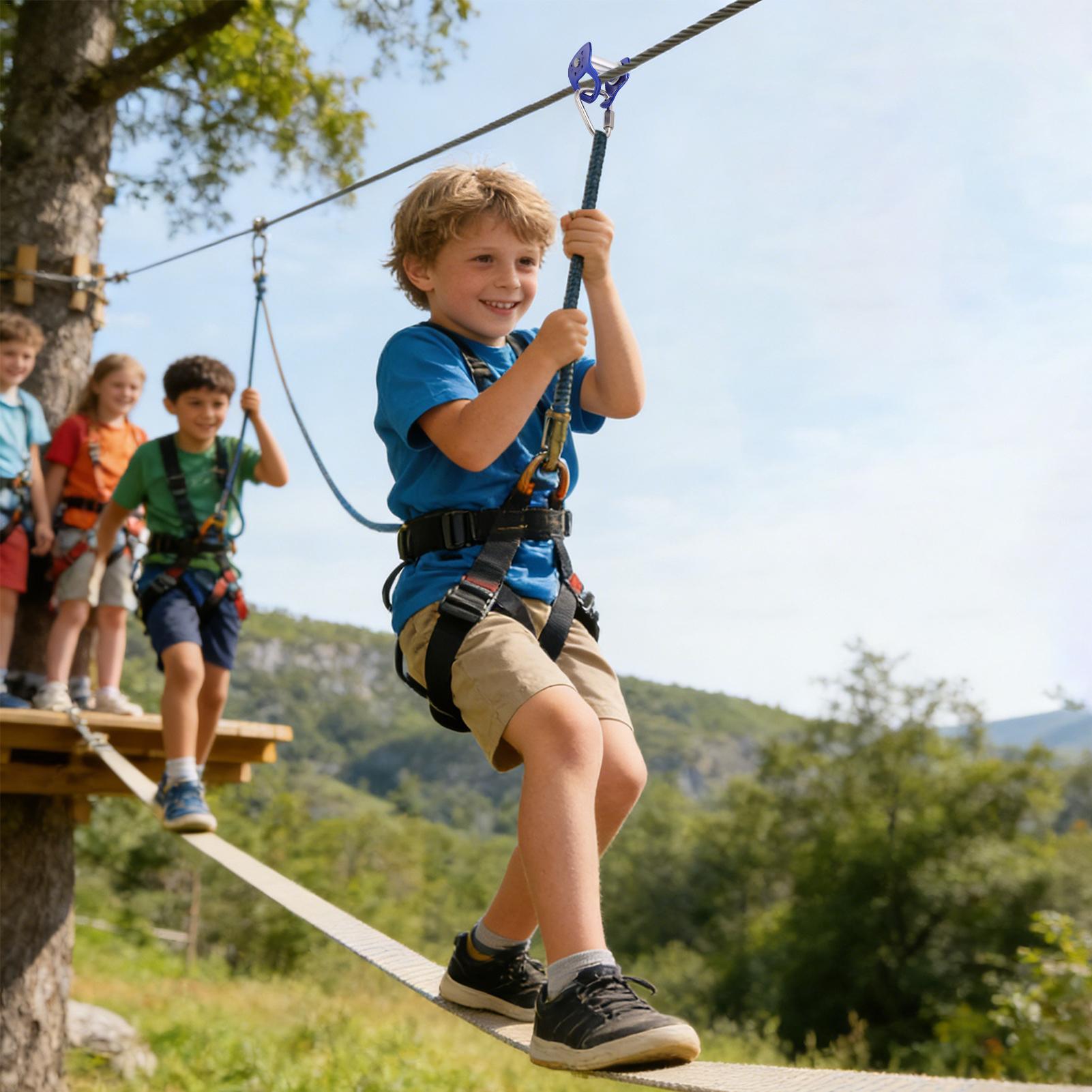 Уличный тросовый аттракцион с  – обзор и цена Kids Outdoor Zipline