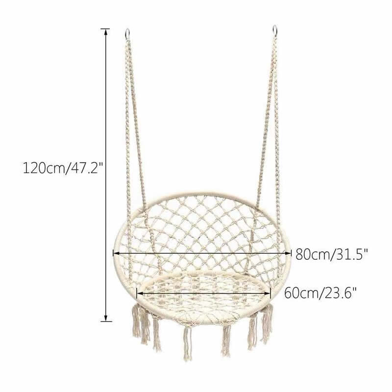 2025 скандинавский сад, вязаны – обзор и цена Kids Outdoor Hanging Chair